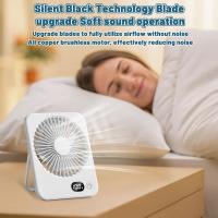 Mini Ventilador USB Recargable Portatil Silencioso, 5 Velocidades 180 ° Plegable Viento Fuerte para Oficina, Mesa, Hogar, Fitness, Viajes, Camping, Exterior - details 5