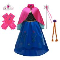 Disfraz de princesa Anna verde para niñas pequeñas, disfraz de Halloween, vestido elegante para fiesta de cumpleaños, vestido de carnaval - details 36