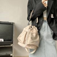 Bolso portátil con cordón para mujer, bolso cruzado informal de estilo coreano para teléfono, bolso de hombro ajustable de gran capacidad de Color sólido - details 5