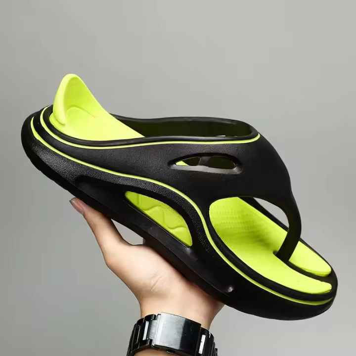 Zapatillas de Masaje de Verano para Hombres Sandalias Laterales para Interiores y Exteriores - 1