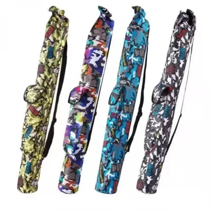 Bolsa de caña de pescar de 130/140cm, bolsa de pesca plegable de gran capacidad de Color aleatorio, bolsa lateral gruesa, bolsa de aparejos de pesca para acampar al aire libre - 1