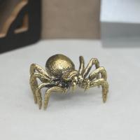 Figura de araña de terror de latón, juguete Tricky, unicornio, escarabajo, insecto, escultura, estatua, decoración del hogar, adornos de coche, llaveros colgantes - details 1