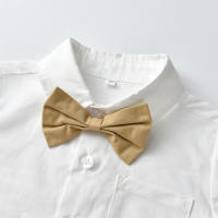Nuevo traje para niños, camisa de algodón de manga larga con cuello vuelto, mono, conjunto de dos piezas, estilo coreano - details 3