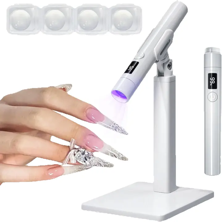 Lámpara de Gel de Uñas UV Recargable Cura Rápida, Compatible con Manicura en Casa y Salón de Belleza - 1