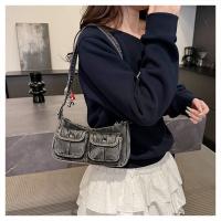 Bolso de mano de moda, bolso vaquero Retro, bolso cruzado para axila, bolso de hombro para chica picante, bolso para axila, bolso de tela Y2K, ropa de calle - details 38
