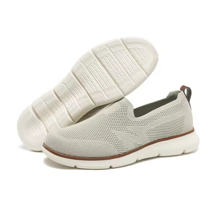 Mules antideslizantes para hombre, zapatos ligeros para caminar, transpirables, color Beige - 1