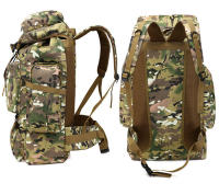 Mochila táctica de gran capacidad para hombre, bolsa militar de camuflaje de 70L, para senderismo, montañismo, caza y acampada - details 6