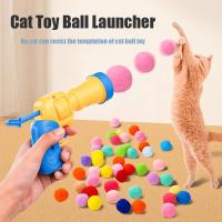 Juguete Para Gatos Con Bolas De Colores Y Lanzador De Bolas Juguete De Peluche Para Entrenamiento Y Juego En Casa Para Gatos Domésticos - details 3