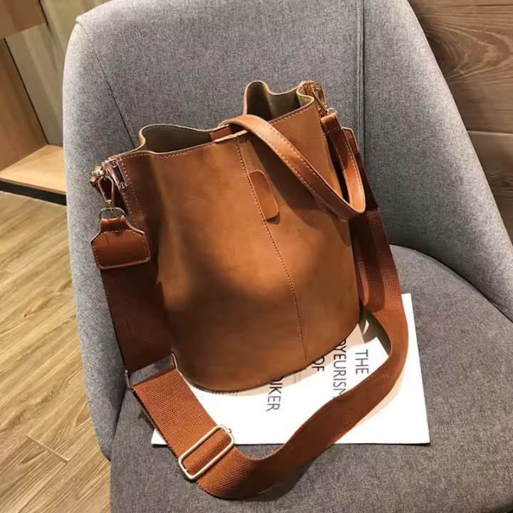 Bolso de diseñador de lujo para mujer, bandolera de cuero PU de gran capacidad, novedad de 2021 - 1