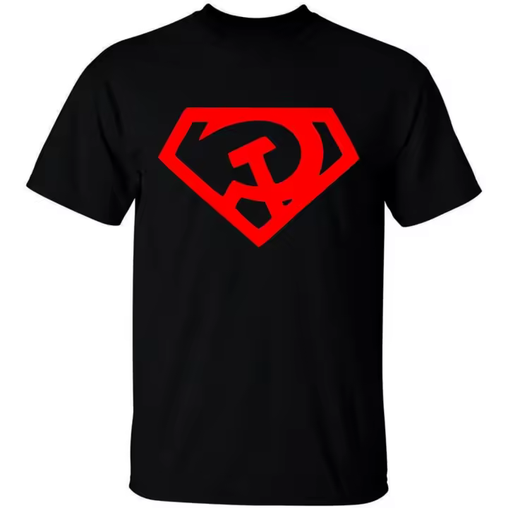 Camiseta de Simbolo Marxista para Hombres Moda Normal - 1