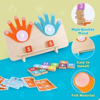 Juegos Educativos Niños 3-6 Años, Juguetes Montessori Matemáticas, Contando Juego de Aprendizaje, Juguete de Madera 3 4 5 Años Niños Niñas - details 0