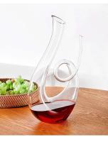 Separador de vino creativo en espiral de cisne de cristal de alta calidad, botella de champán para bar en casa, 1500ml - details 9