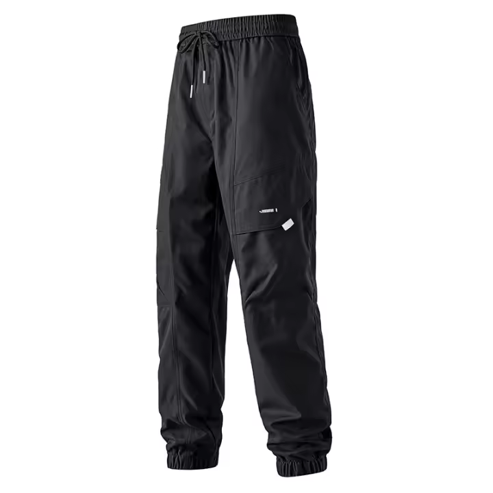 Pantalones de carga retro de tela de poliéster para hombre. - 1