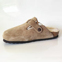 Zapatos de cuero para hombre y mujer, antideslizantes, con bolsa, estilo fresco, zapatillas de playa, lana caliente. - details 14