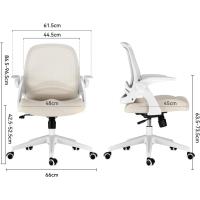 Silla de Oficina Plegable con Apoyabrazos Silla de Oficina Ergonómica de Malla Transpirable - details 12