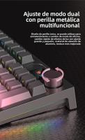 LT104 Teclado Tri-Modo RGB Personalizado Inalámbrico 2.4G Bluetooth Teclado Mecánico de Oficina - details 5