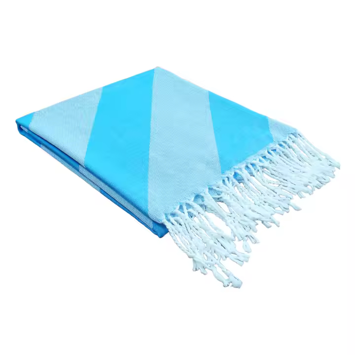 Una toalla de playa y toalla de baño turca a rayas, extra grande, nueva, hermosa, de secado rápido, toalla de playa compacta, toalla de baño ligera con diseño a rayas, adecuada para viajes a la playa, yoga, gimnasio, piscina, natación, camping, un regalo - 1