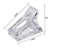 Clips LED UV de extensión rápida de gel con forma de 5 UDS para herramientas de corte de uñas transparentes - details 3