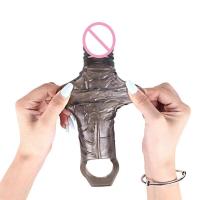 Leten Extender tooys Hombre Vibrador Juguetes sexuales 18 Anillo de erección Hombres Funda de condón especial para hombres para - details 4