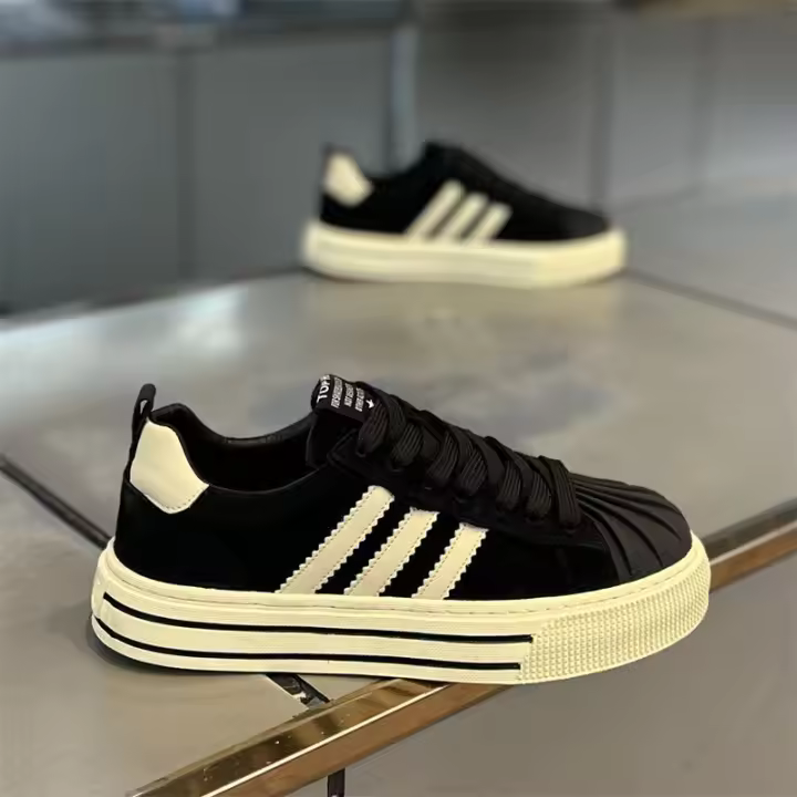 Zapatos Casuales de Moda para Hombres Primavera 2025 Punta de Concha Tres Barras - 1