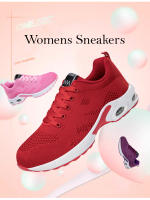 Zapatos para correr de marca, zapatillas transpirables para mujer, zapatos deportivos de verano de malla ligera con cojín de aire para mujer, zapatos de entrenamiento con cordones para exteriores - details 2