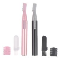 Tijeras Eléctricas de Cejas Prácticas Mini Afeitadora Portátil Accesorio de Eliminación de Vello para Mujeres 2 Colores - details 0