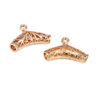 Colgantes de tubo curvado de nube de latón, Color oro de 18K de alta calidad, conector de pulsera, suministros para fabricación de joyas, accesorios Diy - details 31