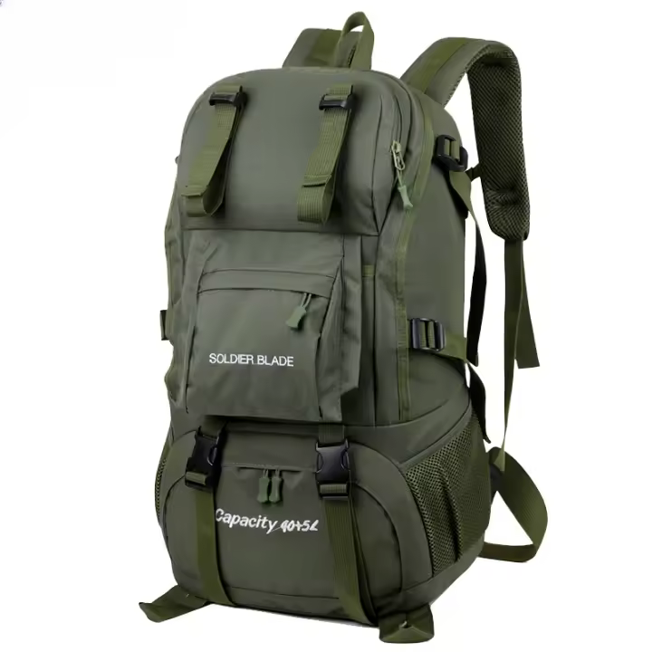 Nueva bolsa de senderismo de 50L de gran capacidad, impermeable, ultraligera, deportes al aire libre, hombro - 1