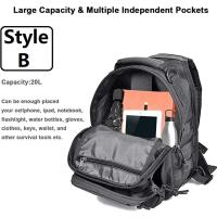 Mochila de Pecho Táctica para Senderismo y Campismo, con Compartimentos Múltiples, Resistente al Agua y al Desgaste - details 9