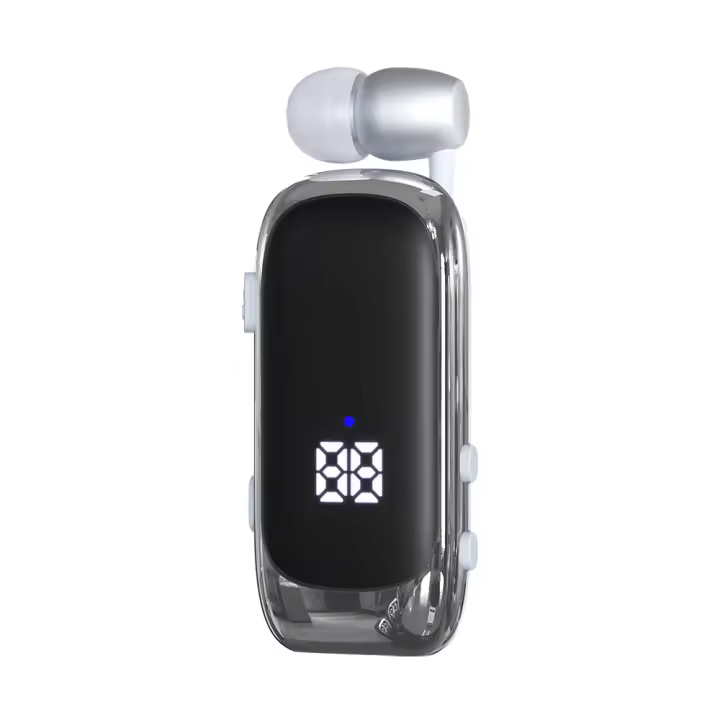 Auriculares inalámbricos Lavalier con Bluetooth 5,4, audífonos K88 de negocios con pantalla Digital LED, tiempo de conversación y música de 20 horas, cancelación de ruido - 1