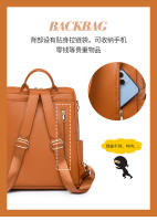 Mochila de cuero blanco y amarillo para mujer, bolsa de trabajo suave y sencilla, con correa para el hombro, informal, de viaje - details 10