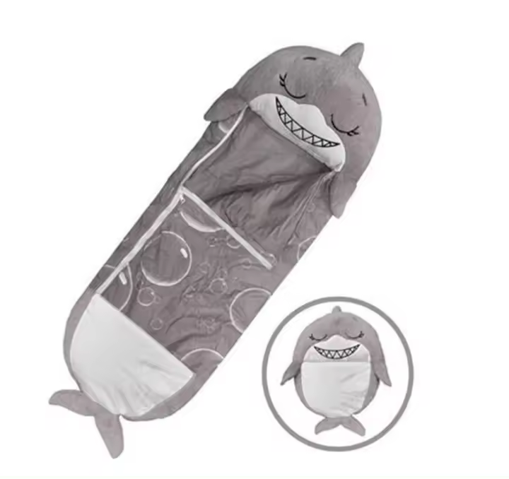 Saco de Dormir Convertible 2 en 1 Almohada de Peluche de Dibujos Animados Calentito para Bebés - 1