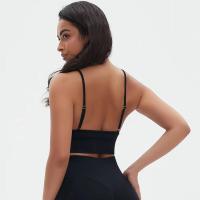 Top sin costuras Nylon de secado rápido Color sólido Adecuado para yoga y estiramientos Deportes profesionales - details 4
