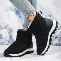 Botas de nieve para mujer, zapatos cálidos de invierno a la moda, botas martin cortas para exteriores - details 7