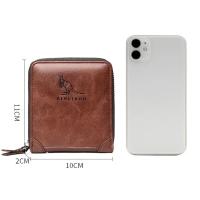 Cartera De Cuero Para Hombre Lujo Monedero Con Bolsillo Para Monedas Y Tarjetas RFID Cierre De Cremallera Regalo Para Hombres Bolsa De Dinero - details 10