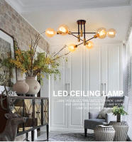 Lámpara colgante de techo moderna para el hogar, luz LED de araña nórdica E27, para dormitorio y sala de estar - details 6