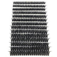 Pestañas Postizas Segregadas Tejidas DIY 40D 60D 80D Y 100D Gruesas Y Rápidas Extensión De Pestañas Material De Algodón Plástico - details 21