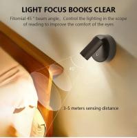 Aplique de pared magnético Lámpara de escritorio LED Control remoto 3 colores regulable 360 °     Luz nocturna de cabecera de dormitorio recargable por USB giratoria - details 8