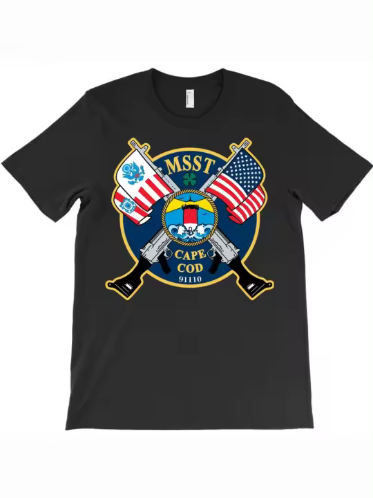 Camiseta USCG MSST Cape Cod, regalo para papá, manga corta con cuello redondo suave y cómoda, 230g - 1