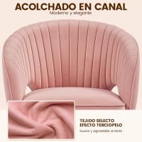 Silla de Oficina de Terciopelo Ruinas Giratorias de 360° Ajustable en Altura - details 36