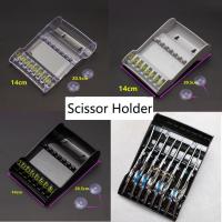 Soporte para tijeras de salón con 8 ranuras, fuerte adsorción, gran capacidad, caja de presentación para tijeras de corte de pelo, portátil, antideslizante - details 3