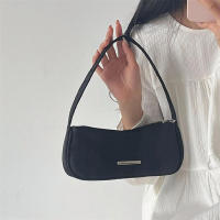 Bolso Oxford de hombro para mujer, diseño Retro, pequeño bolso con cremallera, bolso de mujer de Color sólido con asa superior - details 3