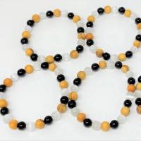 Pulsera de purificación corporal de cristal de 8 mm con selenita, turmalina negra y palo santo para mejorar el movimiento y la energía - details 2
