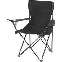 Sillas Plegables de Acero para Camping Resistentes, Soporte para Bebida, Uso Exterior, Terraza y Picnic Negro - details 1