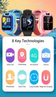 Reloj inteligente 4G SOS para niños, dispositivo con posicionamiento GPS, videollamada, cámara, Tarjeta Sim Insertable, impermeable, regalo de cumpleaños para niños y niñas - details 5