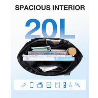Bolsos de mujer, bolsos ligeros y esponjosos con compartimentos, bolsos de hombro acolchados para viajes y trabajo - details 4