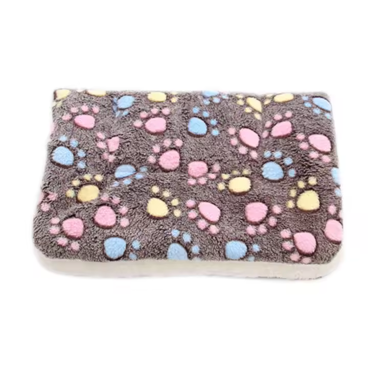 Cama gruesa de franela para perros y gatos, manta suave y cálida para dormir, Invierno - 1