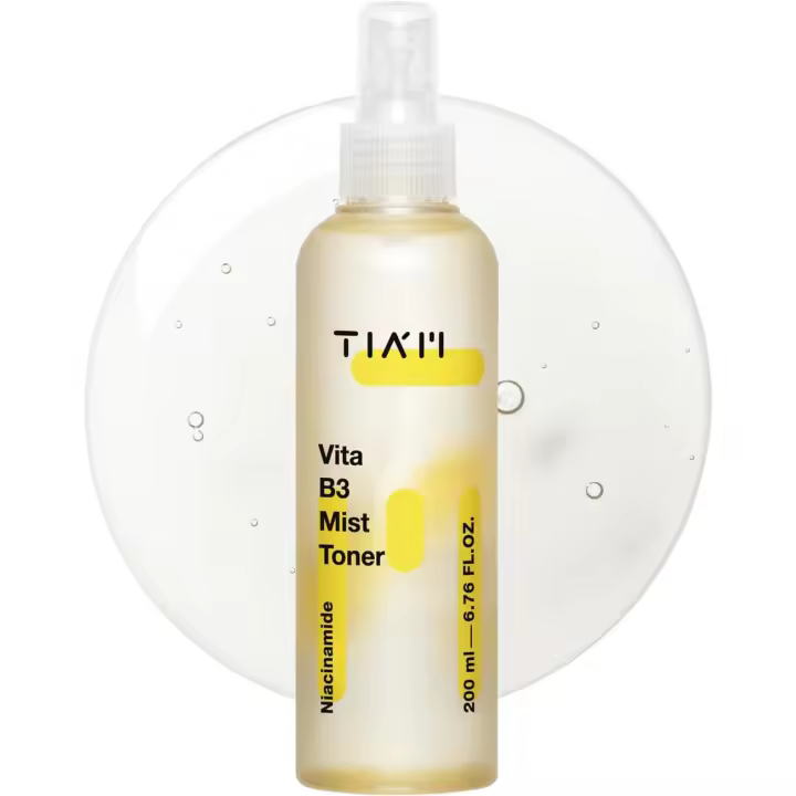 TIAM Vita B3 Mist Toner, 6.76 fl oz, spray facial que aumenta la luminosidad con niacinamida, ácido tranexámico y vitamina C para todo tipo, - 1