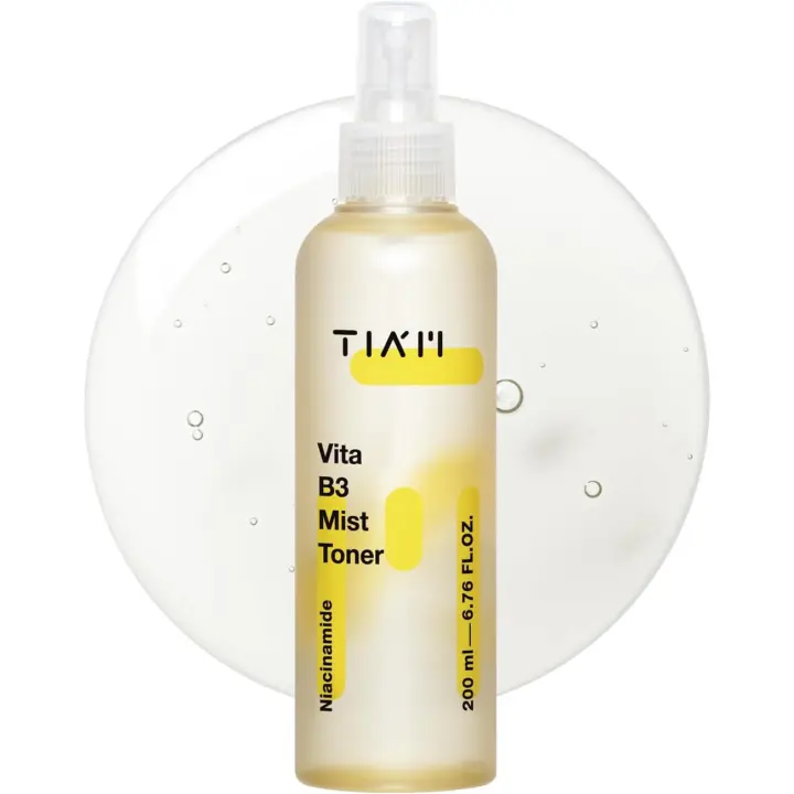 TIAM Vita B3 Mist Toner, 6.76 fl oz, spray facial que aumenta la luminosidad con niacinamida, ácido tranexámico y vitamina C para todo tipo, - 1