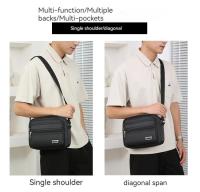 Bolso cruzado para hombre, bolso de hombro individual estilo viajero de gran capacidad, bolsos cruzados de ocio a la moda para hombre - details 29